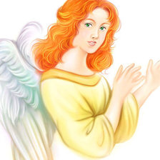 Оригинал схемы вышивки «ангел» (№54857)