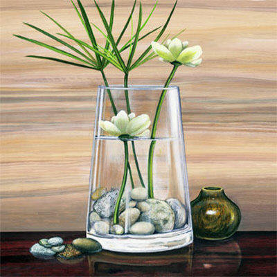 натюрморт - ваза, картина, цветы - оригинал