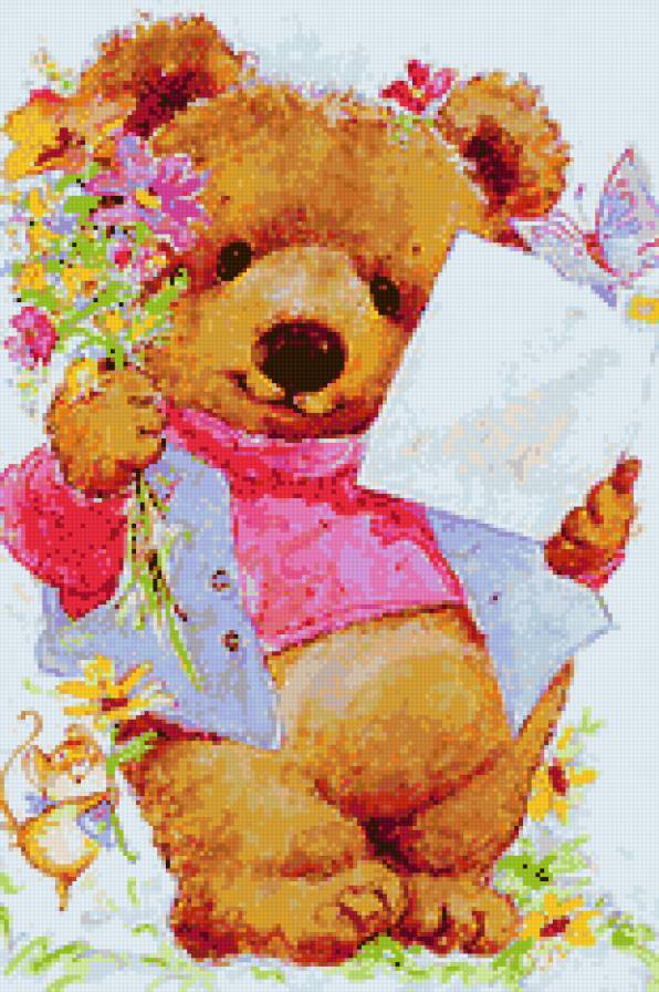 Медвежонок - детские сюжеты, медвежонок, мышка, медвежата, детки, подарки - предпросмотр