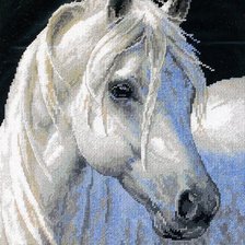 Схема вышивки «белая лошадка»