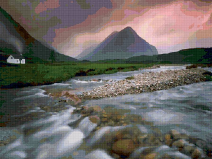 Река, долина Гленко, Шотландия - предпросмотр