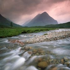 Оригинал схемы вышивки «Река, долина Гленко, Шотландия» (№57863)