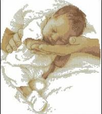 Оригинал схемы вышивки «младенец1» (№57975)