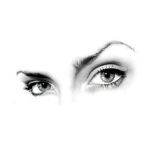 Схема вышивки «глаза»