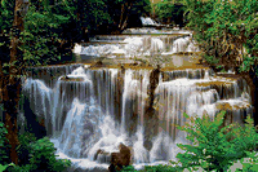 Водопад - природа, водопад - предпросмотр
