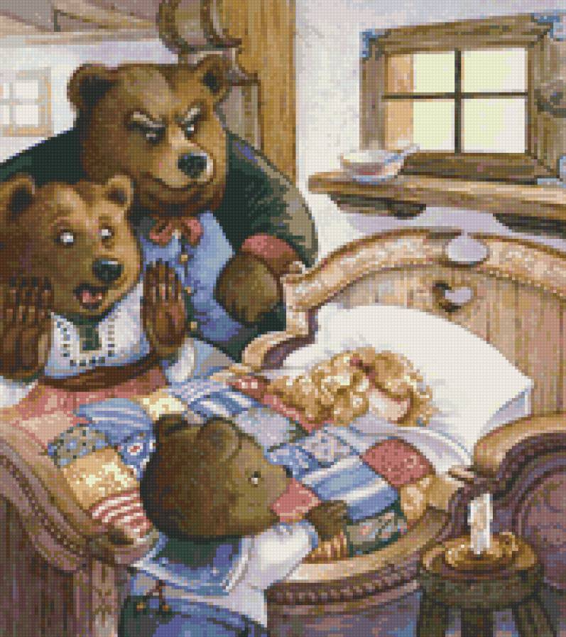 3 медведя - девочка, сказка, медведь - предпросмотр