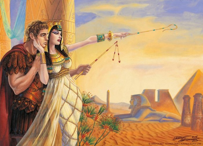 египет - клеопатра, влюбленные, пары, картина, любовь, двое - оригинал