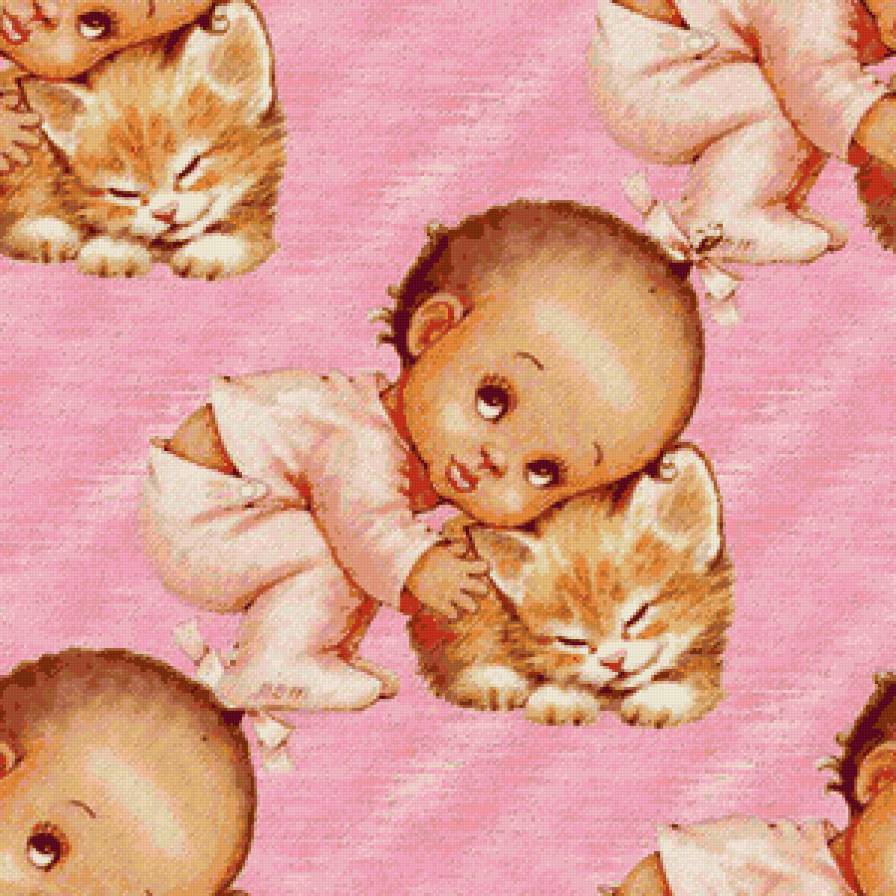 подушка - подушки, кошки, котенок, подушка, дети, котята, коты, ребенок - предпросмотр