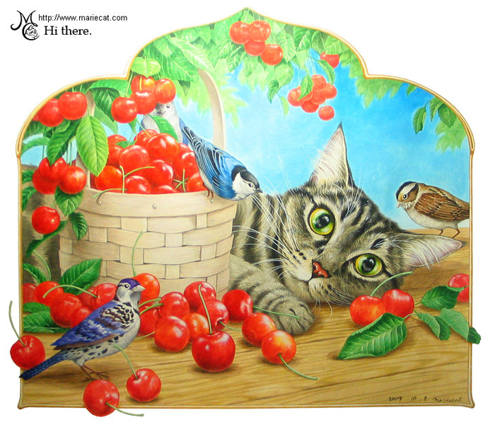 котик - коты, картина, кошки, животные - оригинал