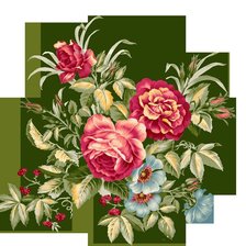 Оригинал схемы вышивки «Розы» (№63415)