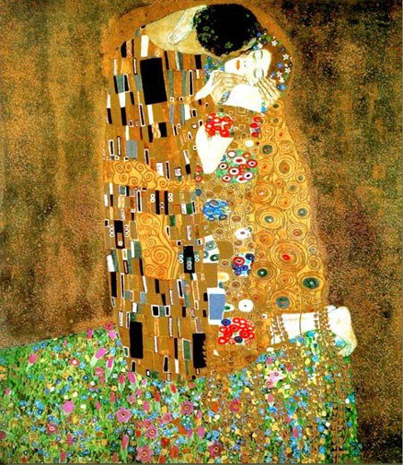 Густав Климт - картина, поцелуй - оригинал