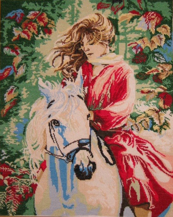 Женщина на коне - люди - оригинал