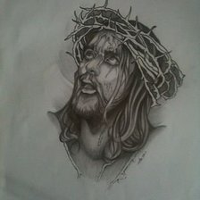 Оригинал схемы вышивки «Иисус» (№66498)