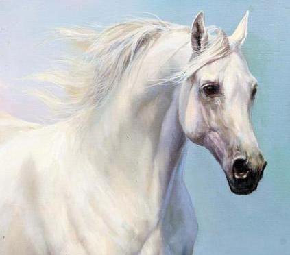 Лошади - лошади, живопись, картина, анималисты, животные - оригинал