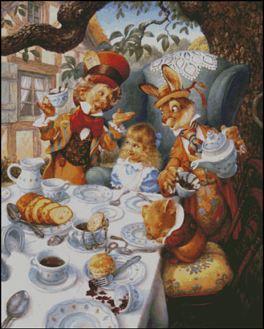 Алиса в стране чудес - сказки, детям, чашки - оригинал