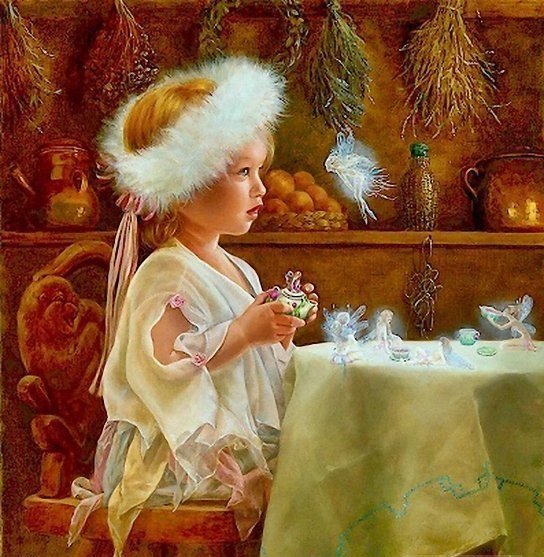 Волшебство у кончика носа - ребенок, ангел, рождество, волшебство - оригинал