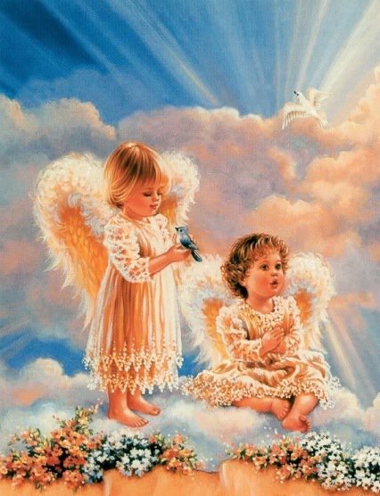 Ангелочки - двое, ребенок, ангел - оригинал