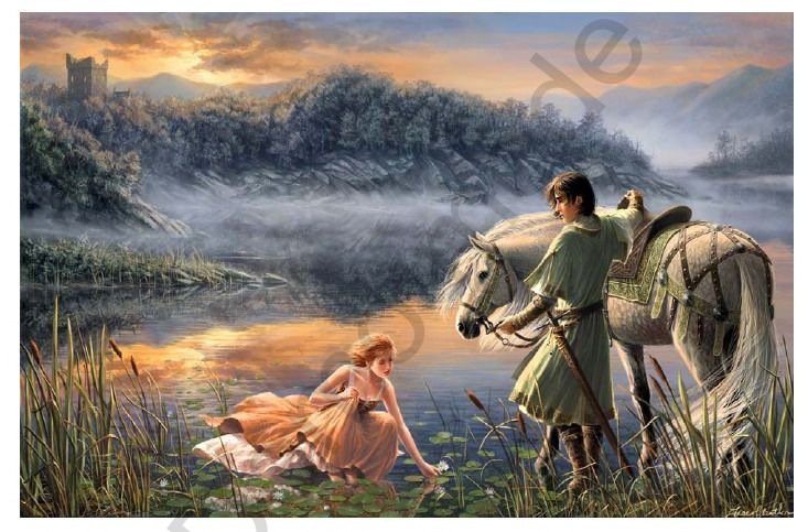Легенда - сказка, принцесса, река, двое, принц - оригинал
