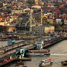 Оригинал схемы вышивки «Стамбул, Галатский мост» (№72688)