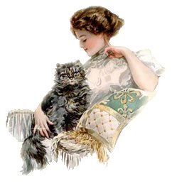 №72821 - коты, портрет, кошки, животные, девушка, кошка - оригинал