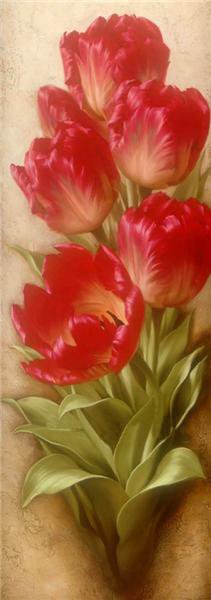 панно тюльпаны - панно, цветы, картина, тюльпаны - оригинал
