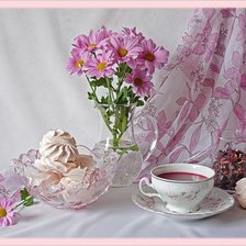 Оригинал схемы вышивки «Розовое утро» (№75779)