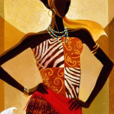 Оригинал схемы вышивки «африканка» (№75807)