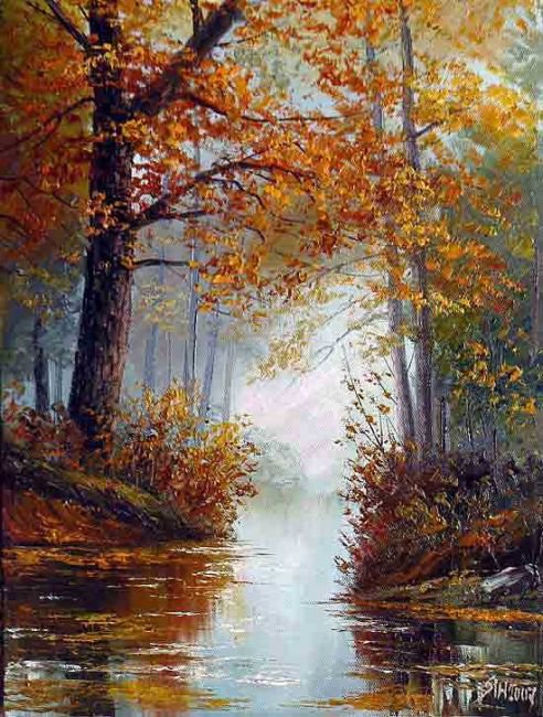 Серия "Пейзаж. Осень" - осень, дорога, пейзаж - оригинал