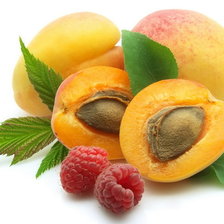 Схема вышивки «абрикосик с малинкой»
