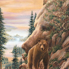 Оригинал схемы вышивки «медведи» (№78290)