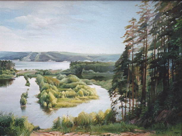 Северный пейзаж - река, пейзаж, лето - оригинал