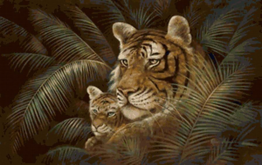 тигры - хищники, животные, тигренок, тигр, кошки - предпросмотр