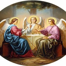 Оригинал схемы вышивки «святая троица» (№79123)