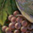 Предпросмотр схемы вышивки «голуби на винограде» (№79379)