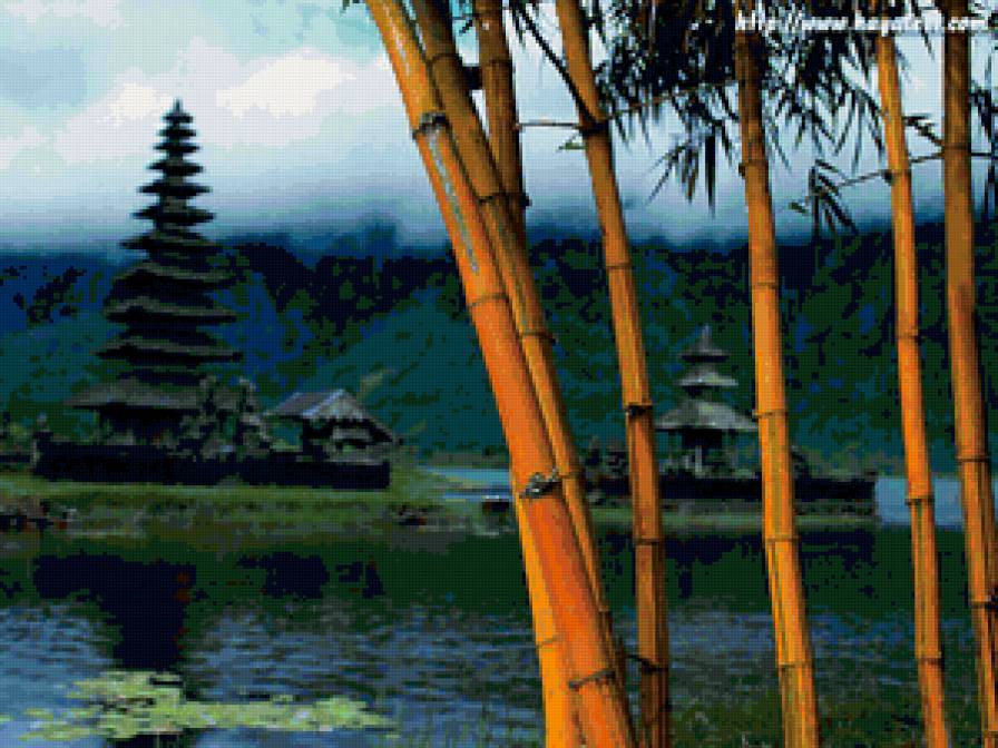 Восток - пагода, бамбук, восток - предпросмотр
