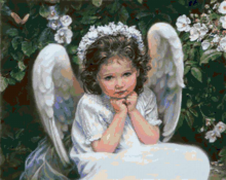 Ангелочек - ангел, сад - предпросмотр