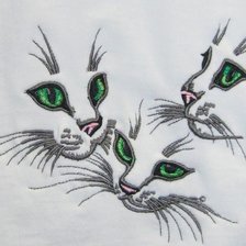 Оригинал схемы вышивки «Кошки» (№80373)