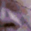 Предпросмотр схемы вышивки «Явление лица Афродиты Книдской на фоне пейзажа.» (№80951)