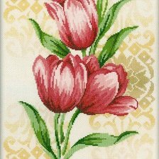 Оригинал схемы вышивки «Тюльпаны» (№82243)
