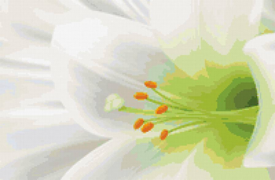 белоснежная безупречность - цветы, лилии - предпросмотр
