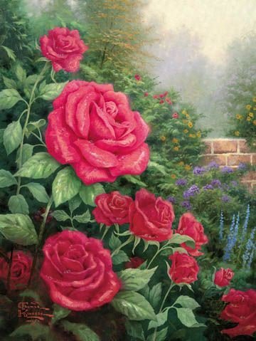Розы - живопись, пейзаж, цветы - оригинал