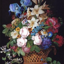 Оригинал схемы вышивки «Натюрморт цветы» (№88558)