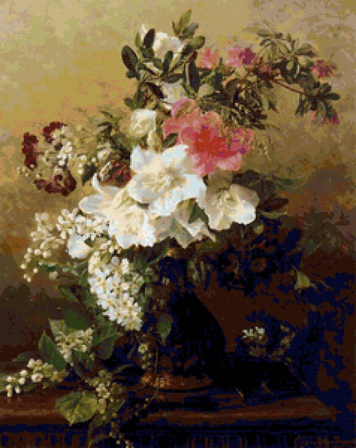Цветы - цветы, ваза, картина - предпросмотр