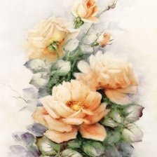 Оригинал схемы вышивки «Розы» (№88610)