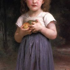 Оригинал схемы вышивки «Девочка с яблоками» (№88963)
