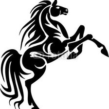 Оригинал схемы вышивки «конь» (№89014)