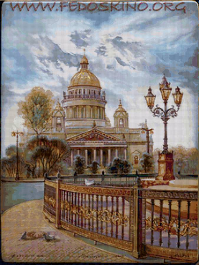 исаакиевский собор - храм, городской пейзаж, здания - предпросмотр