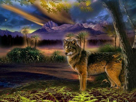 волк - волки, природа, хищники, животные - оригинал