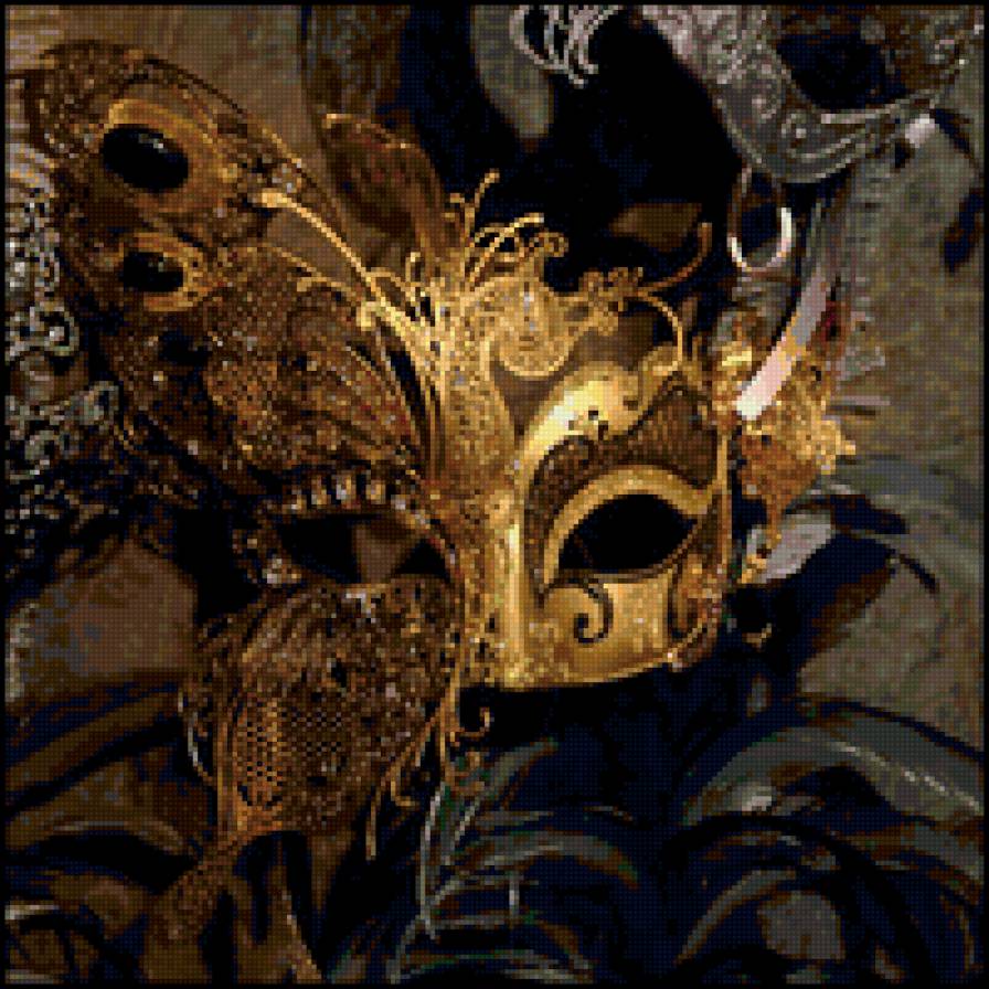 маска 9 - маски. карнавал, венеция - предпросмотр