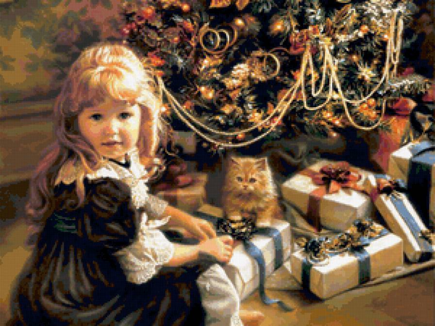 рождественские подарки - ребенок, подарки, елка - предпросмотр